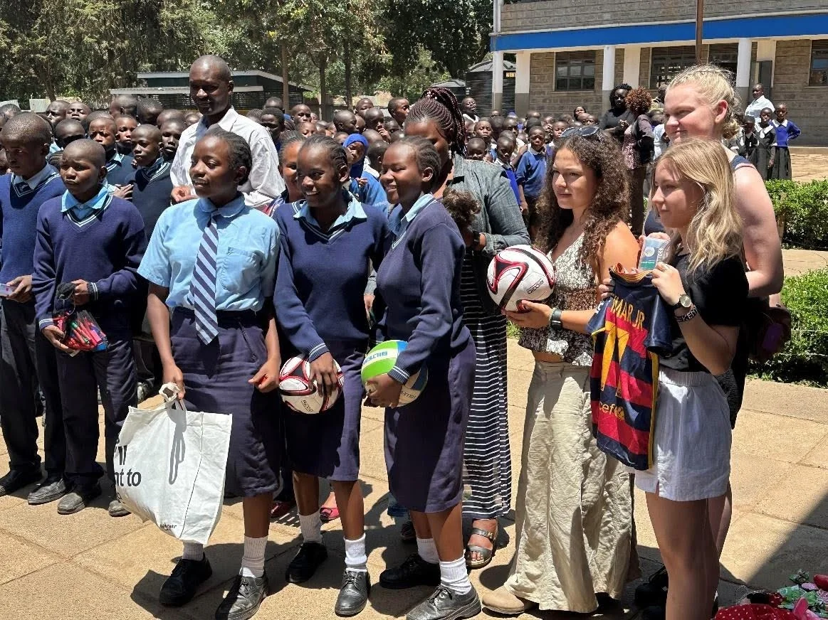 Students from Tornbjerg visit Raila Educational Centre in Kibera, Nairobi